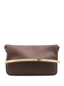 Маленькая пурпурная сумка-клапан Tod's, коричневый