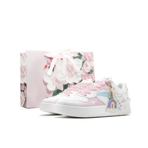 ANTA Износостойкие и легкие низкие женские кроссовки для скейтбординга синего и розового цветов