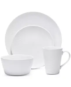 Набор столовых приборов Colorscapes "Белый на белом" из 4 предметов, для купе Noritake, white