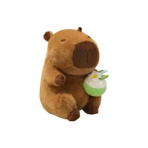 Милый капибара мороженое кокосовая вода морская свинка куклы плюшевая кукла 22см/30см высота Bitter purchase