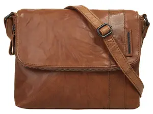 Сумка через плечо Spikes & Sparrow, натуральная кожа, цвет Cognac