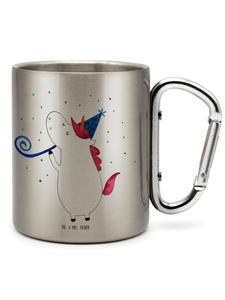 Термокружка Unicorn Party без слов, серебряная Mr. & Mrs. Panda