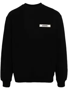 Толстовка Le Sweatshirt Gros Grain JACQUEMUS, черный