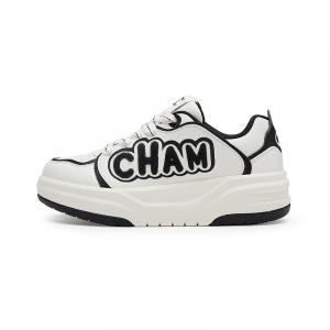 Champion Кроссовки для скейтбординга School Team Shoes 2.0, низкие, мужские, молочно-бело-черные