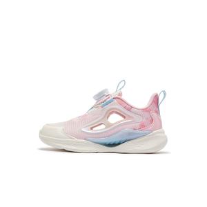 XTEP Кроссовки детские с низким верхом, устойчивые к скольжению, цвет "Sail" (белый, мороженое, розовый)