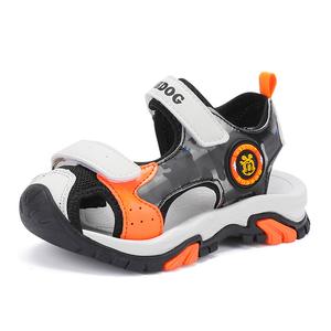 Прочные дышащие детские сандалии для детей BOBDOG, бежевый/оранжевый