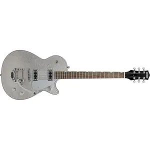 Гитара Gretsch G5230T Electromatic Sparkle Jet FT с одной вырезкой и тремоло Bigsby, серебристый блеск