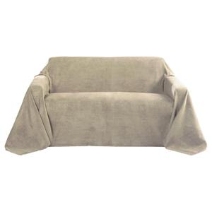 Покрывало romantica имитация замши Beautissu, бежевый