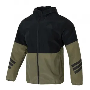 Adidas Футуристический свитшот с молнией на половину и плетеными полосками, Black/Green