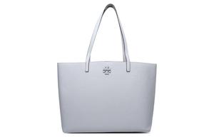 Сумка-шоппер из телячьей кожи, серая женская сумка TORY BURCH