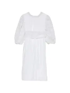 Платье с кружевными рукавами Jesurum Baby, белый