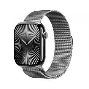 Унисекс ремешок для часов Biaodaige, серебристый - улучшенное PVD вакуумное напыление