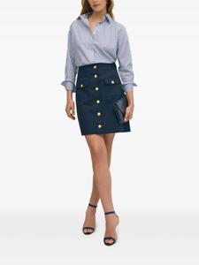 Brooks Brothers мини-юбка с пуговицами, синий