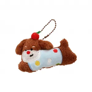 Cute Chip Милая плюшевая подвеска с красным носом в виде щенка и коттеджа, креативная и необычная, высота 10см