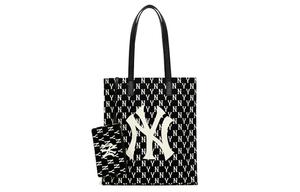 MLB Монограмма Коллекция Искусственная Кожа Комплект Сумок Сумка Тоут Шоппер Плечевая Сумка Рюкзак Унисекс Черный