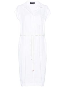 Платье миди из твила Lorena Antoniazzi, белый