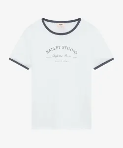 Двухцветная футболка балетной студии Repeat, цвет Bran / Carbon