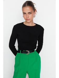 Лонгслив trendyol, черный