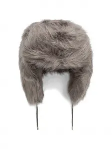 Шапка из искусственного меха Patrizia Pepe, серый