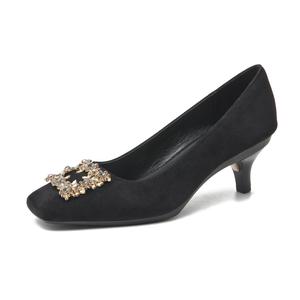 DAISY AND ! Модные универсальные туфли на тонком каблуке в минималистичном стиле, повседневные, черные, женские