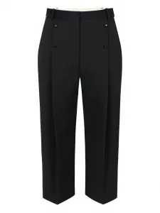 Плиссированные бермуды Elisabetta Franchi, черный