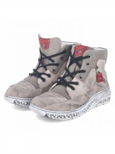 Ботинки на шнуровке серого цвета Krisbut