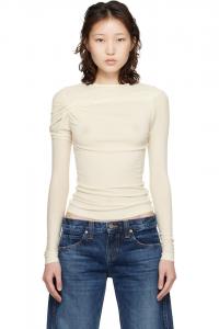 Agolde Футболка с длинным рукавом Off-White Lissa