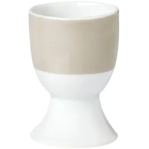 Подставки для яиц van Well «Vario» (набор, 6 шт., 6 подставок для яиц), фарфор, можно мыть в посудомоечной машине и использовать в микроволновой печи, серо-коричневый/белый