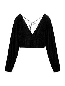 Блузка Pull&Bear, черный
