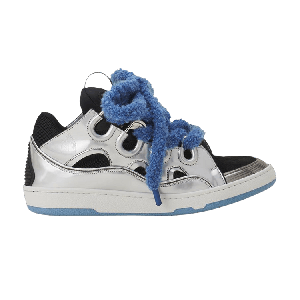 Кроссовки Lanvin Curb Sneakers, Metallic Silver Blue