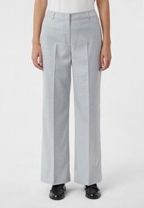 Брюки comma MELIERTE BUSINESS MIT BÜGELFALTEN, Hellgrau/Mottled Light Grey