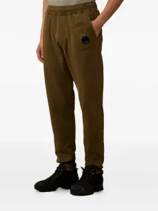 Брюки с карманами и завязками C.P. Company, коричневый