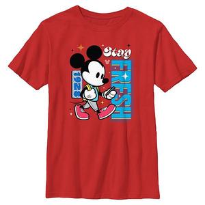 Футболка с принтом Mickey Mouse для мальчиков 6-20 Disney, Red