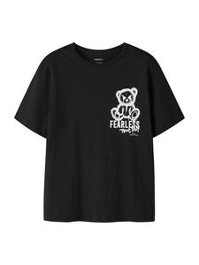 NAME IT Футболка 'NKMDIPO' в черном цвете