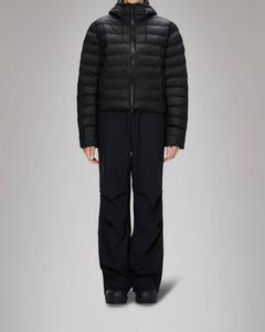 Короткая стеганая куртка Lohja унисекс черного цвета Rains, черный