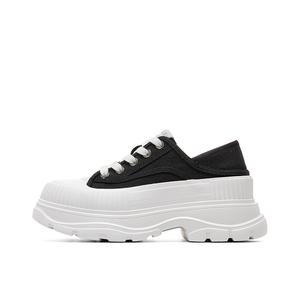 Женские черные низкие кеды ST&SAT, розовые