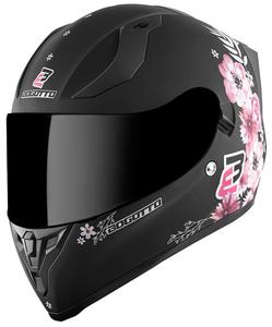 Шлем Bogotto h128 fiori, Black/Pink