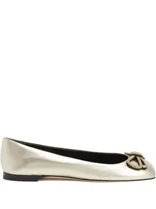 Декорированный балетки Zari' Giuseppe Zanotti, золотистый