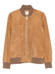 Замшевая куртка-бомбер Paul Smith, коричневый