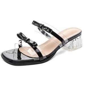 WUJI Женские противоскользящие износостойкие шлепанцы Black, цвет Black