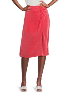 Юбка миди с разрезом спереди и закругленным воротом gibsonlook, цвет Coral