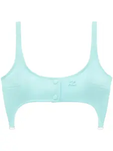 Твиловый бюстгальтер Courrèges, синий