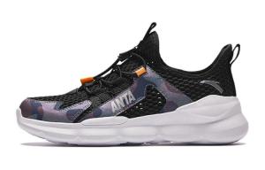 Кроссовки Anta kids Kids Lifestyle Shoes GS Low-top Black/Sliver, черный/серебряный