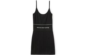 Alexander Wang Женское черное платье-комбинация
