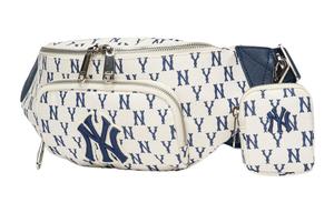 Поясная сумка унисекс из коллекции MLB Monogram, Крем