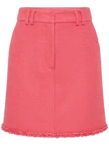 Твидовая юбка мини Rebecca Vallance, розовый