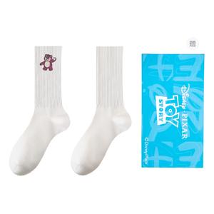 Коллекция Strawberry Bear унисекс носки Crew 4 пары в подарочной сумке Disney, белый