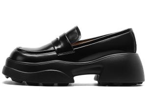 ELLE Женские лоферы низкие черные бежево-черные, цвет Black