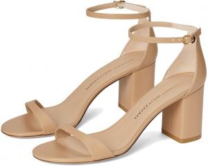 Туфли Stuart Weitzman Nudist Block 75, цвет Adobe 1