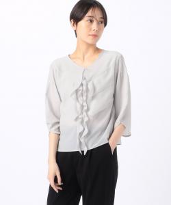Блузка-полупрозрачная из скандинавского жоржета Comme Ca, цвет 03: Light Gray